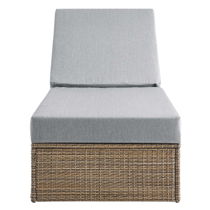 Convene Outdoor Patio Chaise Lounge Chair in Cappuccino Gray by Modway (EEI-6247) Chaise Lounge Modway 