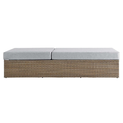 Convene Outdoor Patio Chaise Lounge Chair in Cappuccino Gray by Modway (EEI-6247) Chaise Lounge Modway 