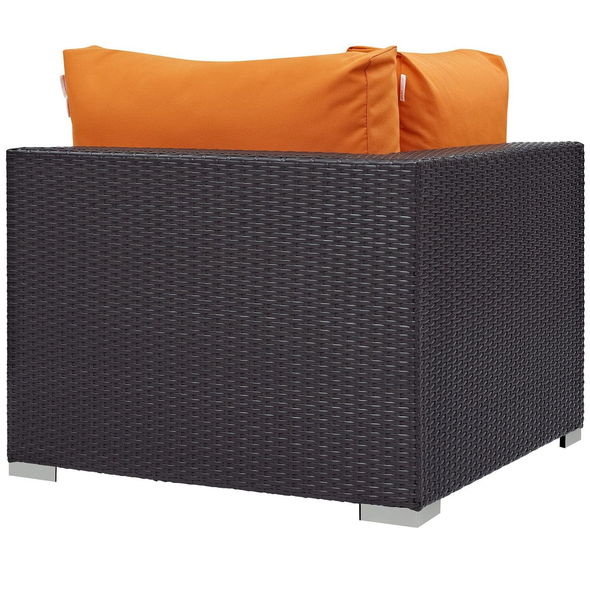 Convene Outdoor Patio Corner in Espresso Orange by Modway (EEI-1840) Sectional Piece Modway 