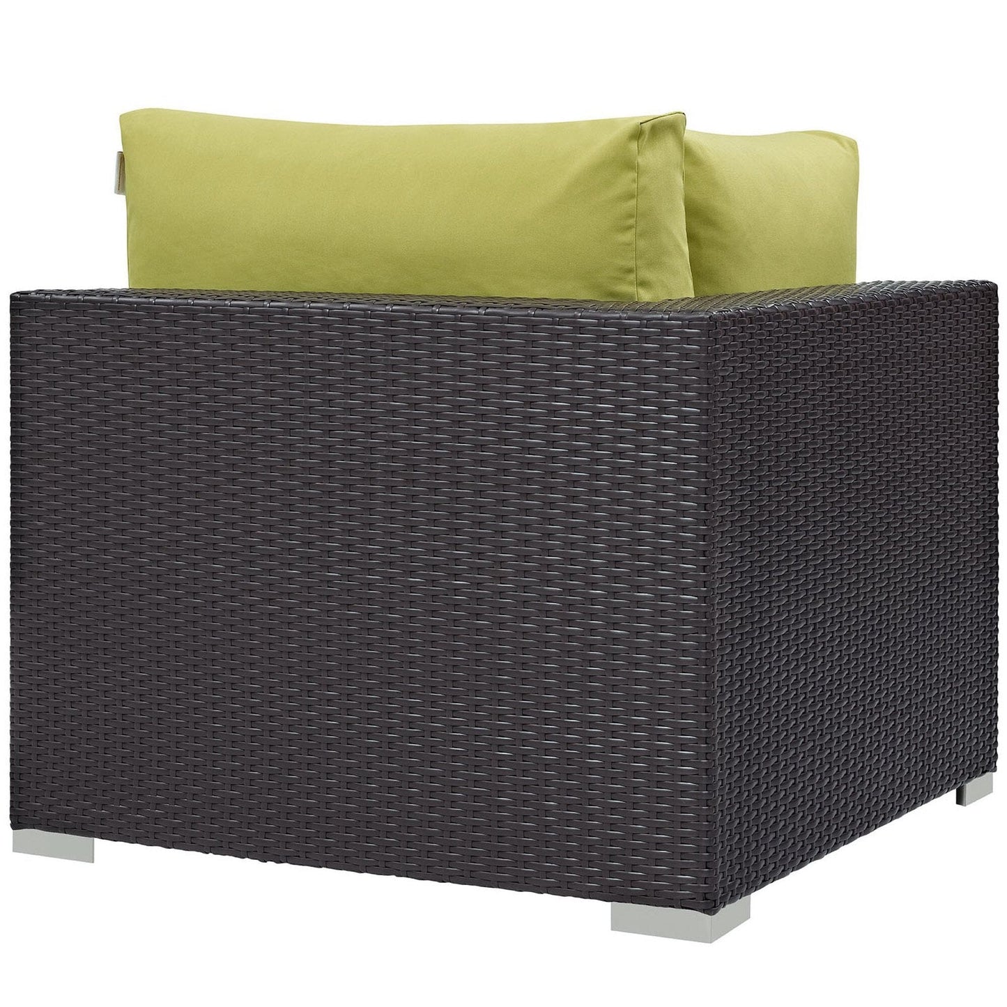 Convene Outdoor Patio Corner in Espresso Peridot by Modway (EEI-1840) Sectional Piece Modway 