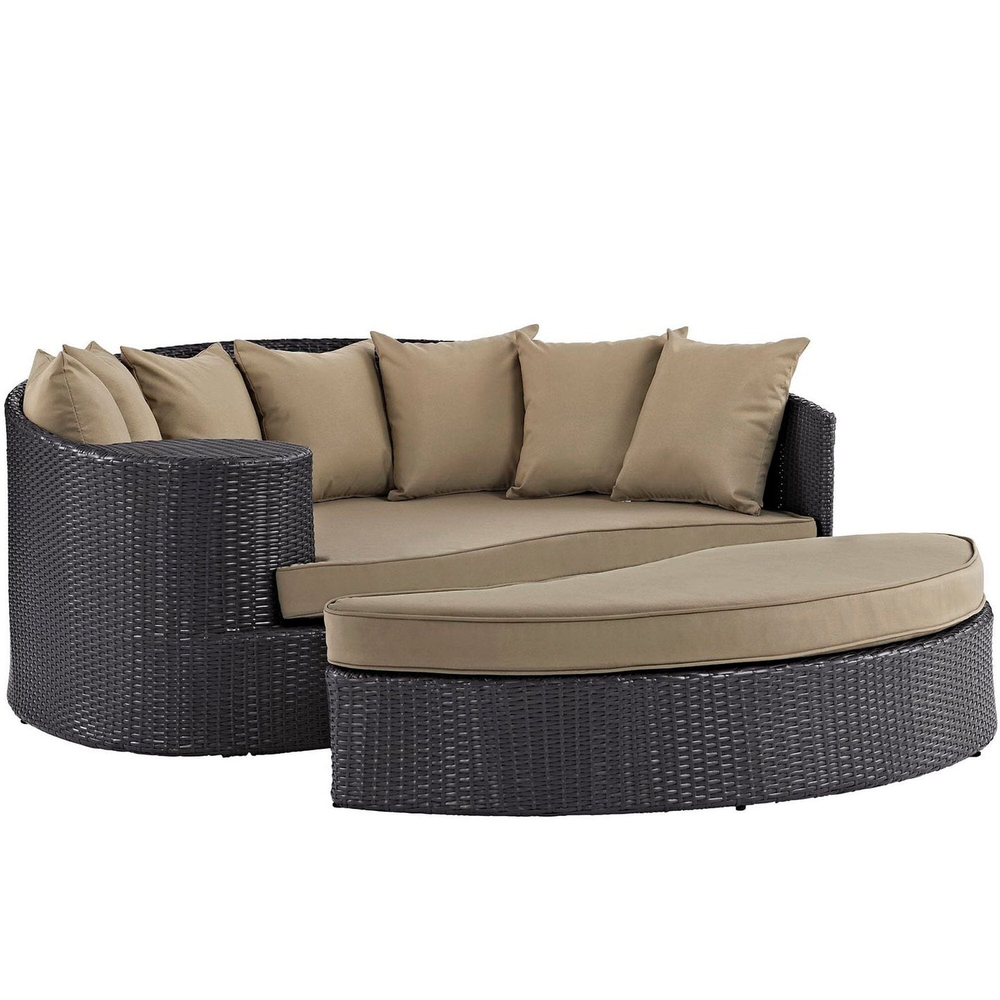 Convene Outdoor Patio Daybed in Espresso Mocha by Modway (EEI-2176) Daybed Modway 