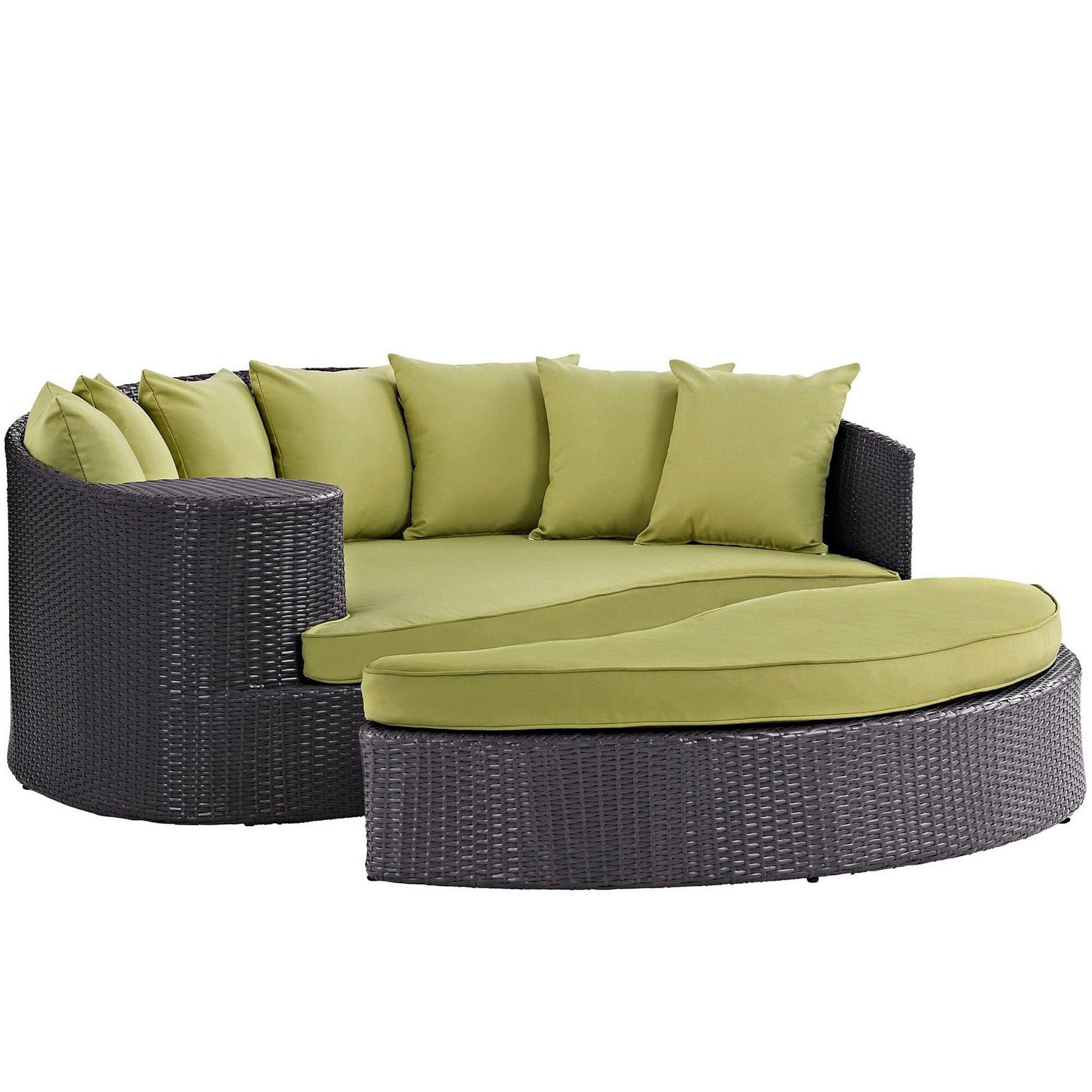 Convene Outdoor Patio Daybed in Espresso Peridot by Modway (EEI-2176) Daybed Modway 