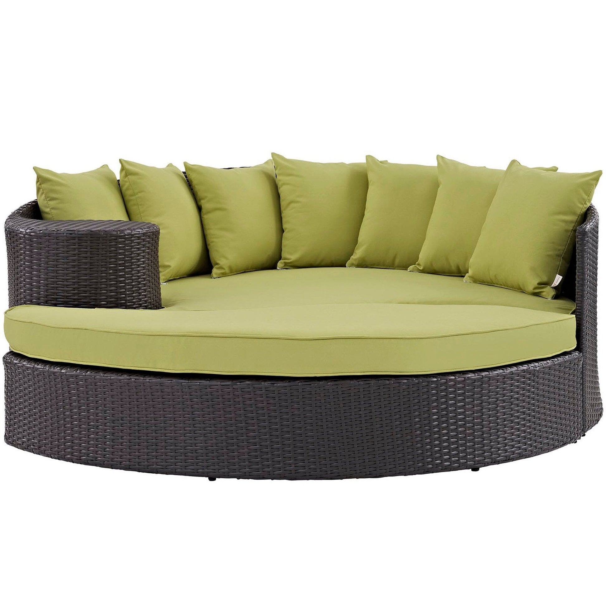 Convene Outdoor Patio Daybed in Espresso Peridot by Modway (EEI-2176) Daybed Modway 