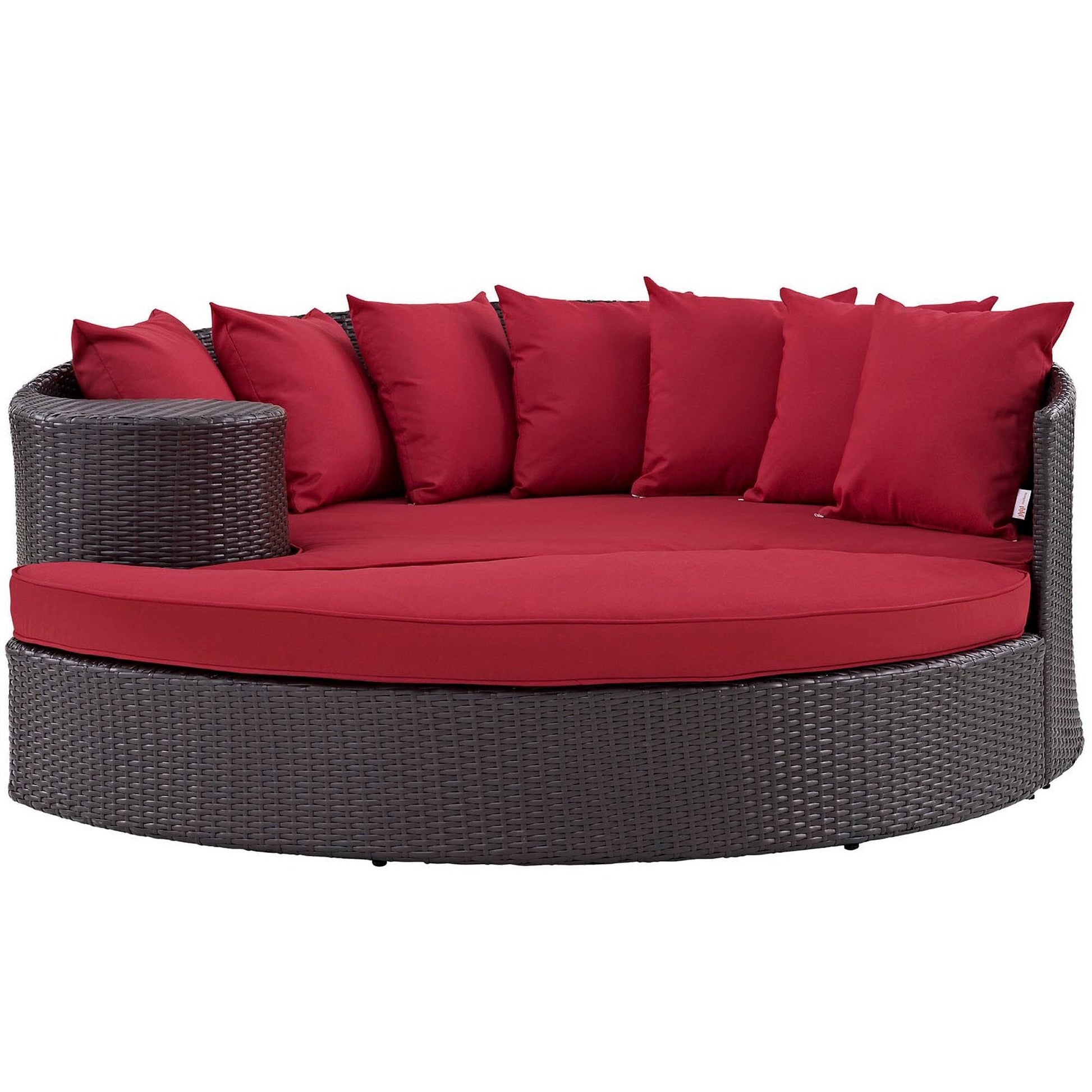 Convene Outdoor Patio Daybed in Espresso Red by Modway (EEI-2176) Daybed Modway 