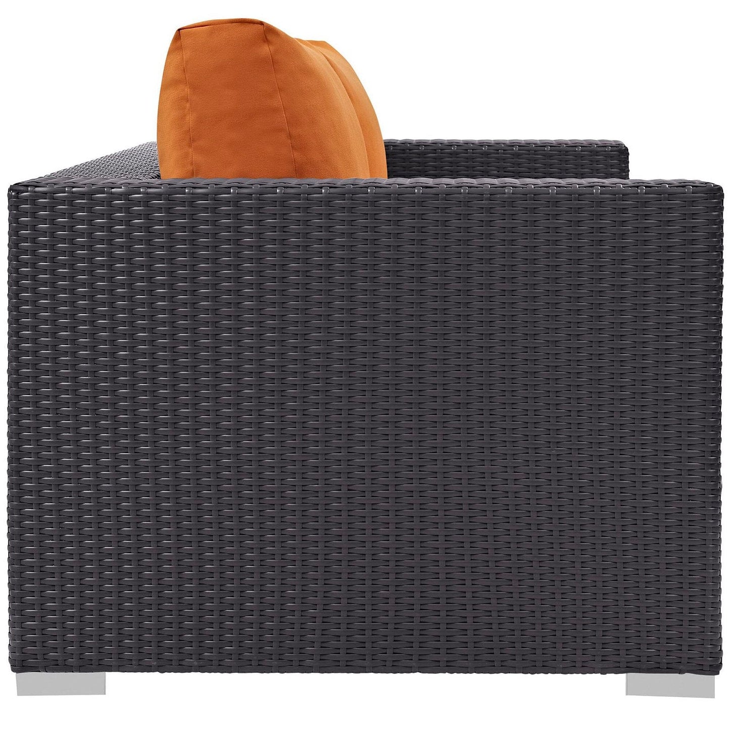 Convene Outdoor Patio Loveseat in Espresso Orange by Modway (EEI-1907) Loveseat Modway 