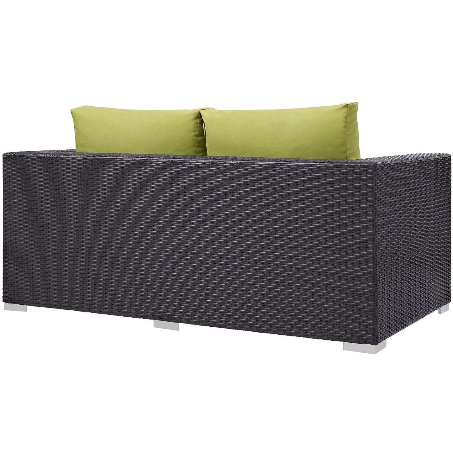 Convene Outdoor Patio Loveseat in Espresso Peridot by Modway (EEI-1907) Loveseat Modway 