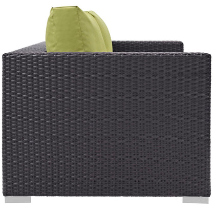 Convene Outdoor Patio Loveseat in Espresso Peridot by Modway (EEI-1907) Loveseat Modway 