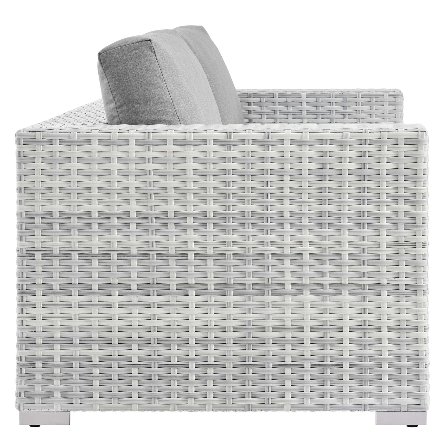 Convene Outdoor Patio Loveseat in Light Gray Gray by Modway (EEI-4306) Loveseat Modway 