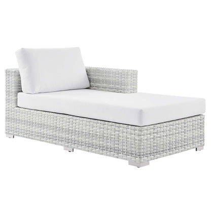 Convene Outdoor Patio Right Chaise in Light Gray White by Modway (EEI-4304) Chaise Lounge Modway 