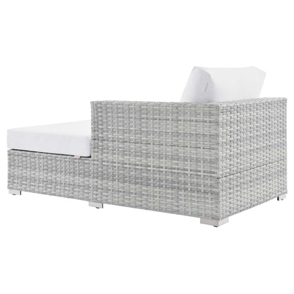 Convene Outdoor Patio Right Chaise in Light Gray White by Modway (EEI-4304) Chaise Lounge Modway 