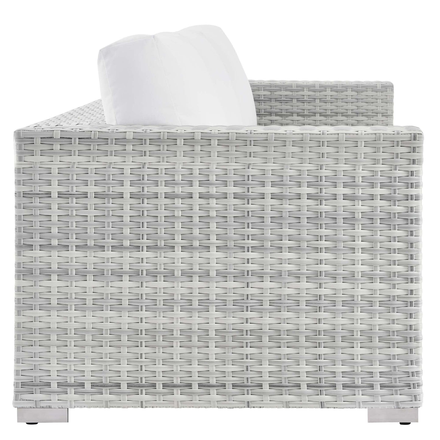 Convene Outdoor Patio Sofa in Light Gray White by Modway (EEI-4305) Sofa Modway 