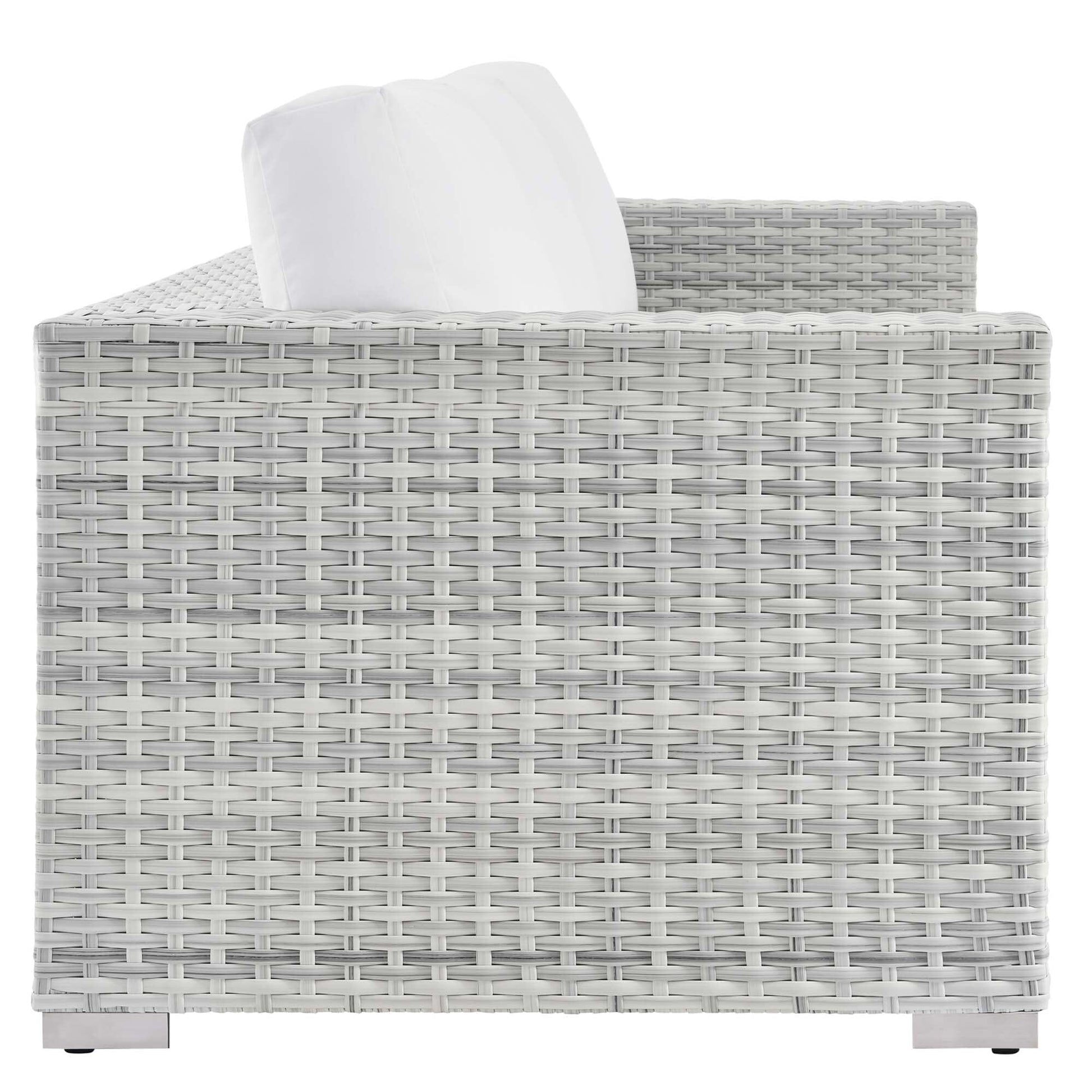 Convene Outdoor Patio Sofa in Light Gray White by Modway (EEI-4305) Sofa Modway 