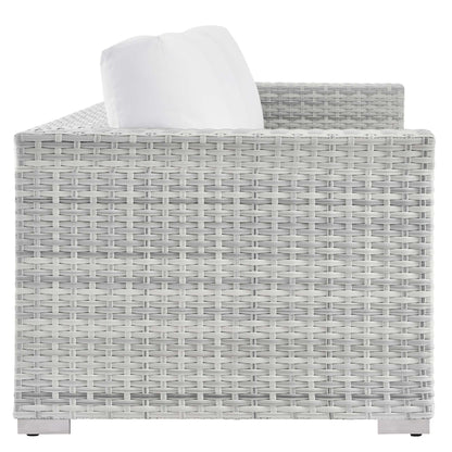 Convene Outdoor Patio Sofa in Light Gray White by Modway (EEI-4305) Sofa Modway 
