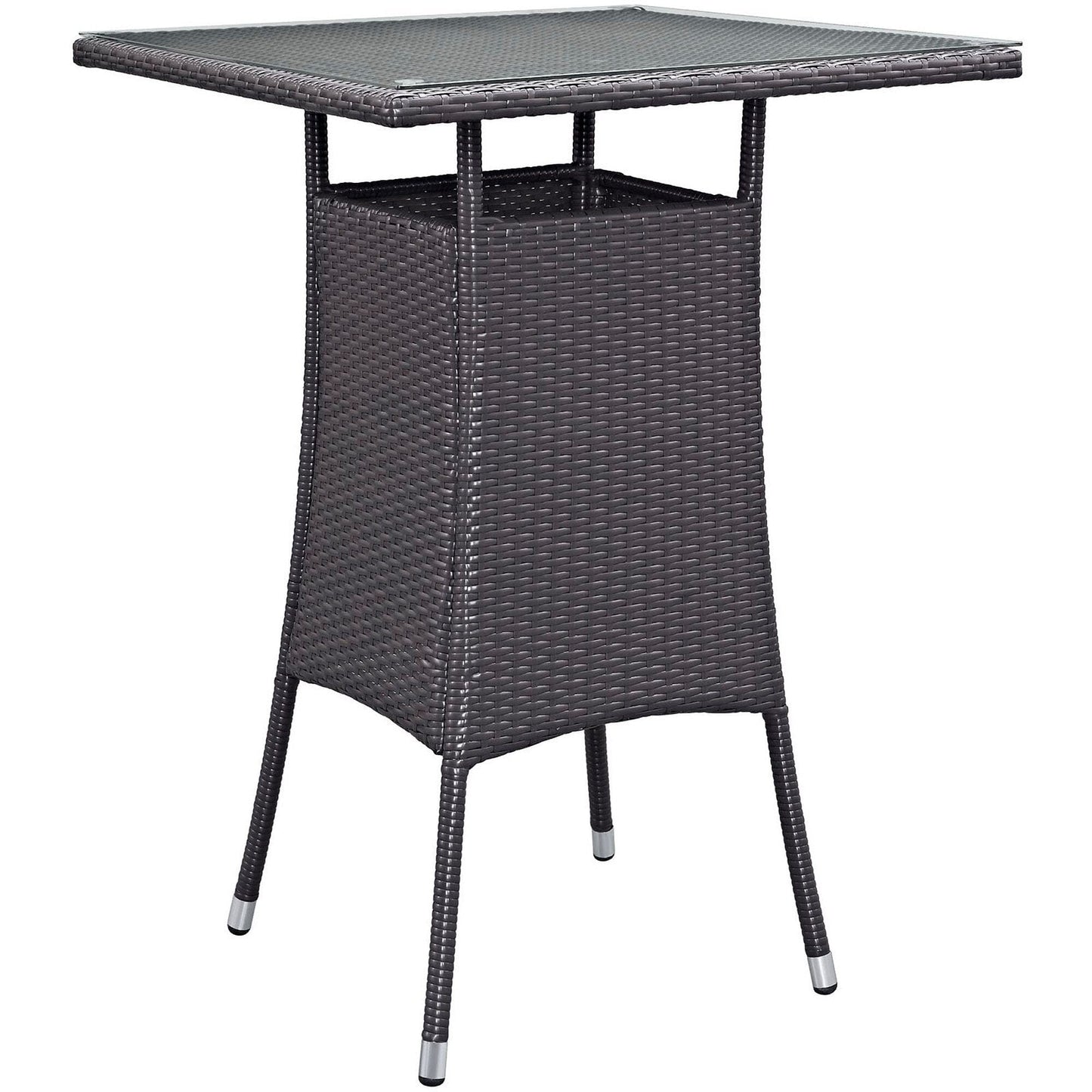 Convene Small Outdoor Patio Bar Table in Espresso by Modway (EEI-1955) Bar Table Modway 