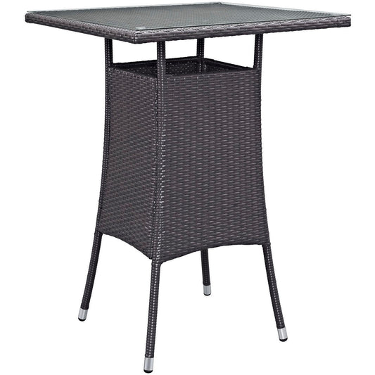 Convene Small Outdoor Patio Bar Table in Espresso by Modway (EEI-1955) Bar Table Modway 
