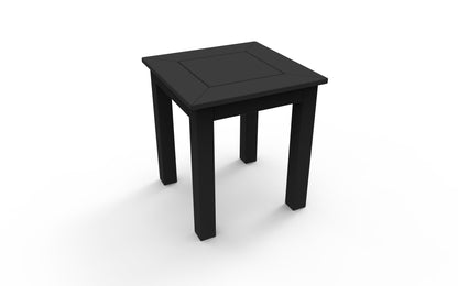 DEX 16" Square Side Table by Seaside Casual Outdoor Side Table Seaside Casual Furniture Black 