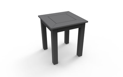 DEX 16" Square Side Table by Seaside Casual Outdoor Side Table Seaside Casual Furniture Charcoal 