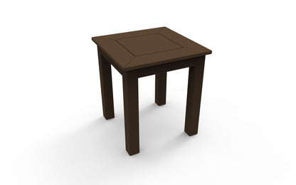 DEX 16" Square Side Table by Seaside Casual Outdoor Side Table Seaside Casual Furniture Chestnut 