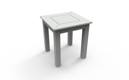 DEX 16" Square Side Table by Seaside Casual Outdoor Side Table Seaside Casual Furniture Gray 