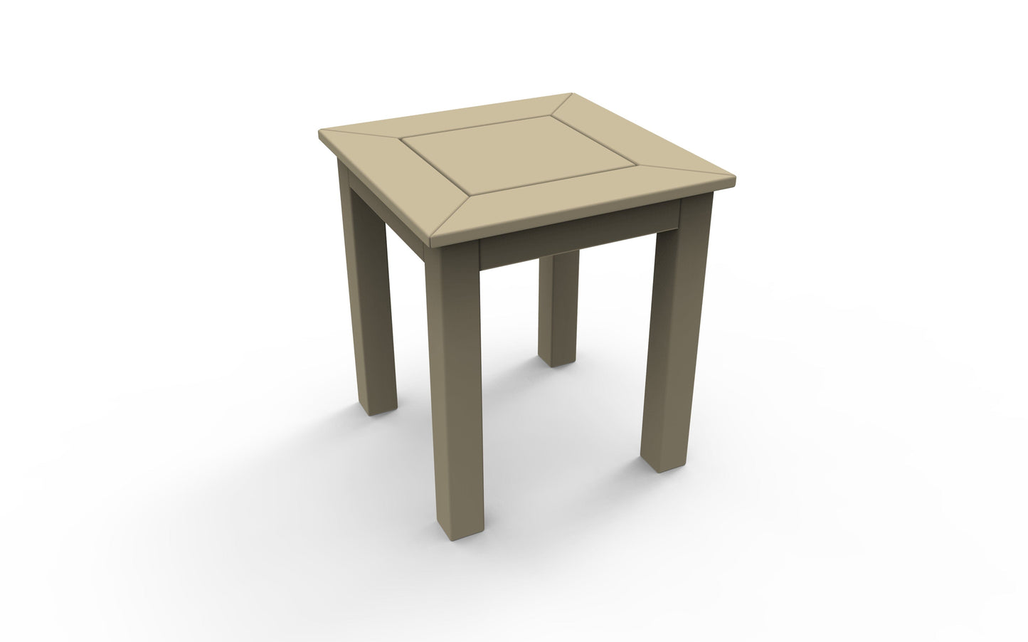 DEX 16" Square Side Table by Seaside Casual Outdoor Side Table Seaside Casual Furniture Natural 