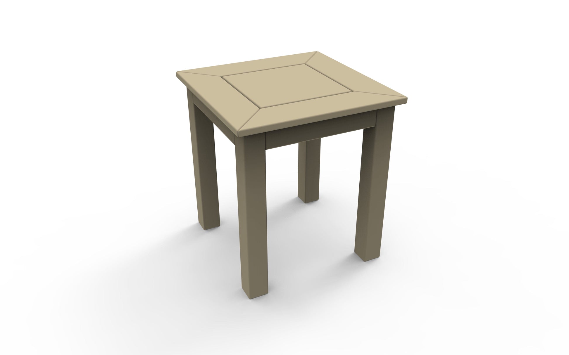 DEX 16" Square Side Table by Seaside Casual Outdoor Side Table Seaside Casual Furniture Natural 