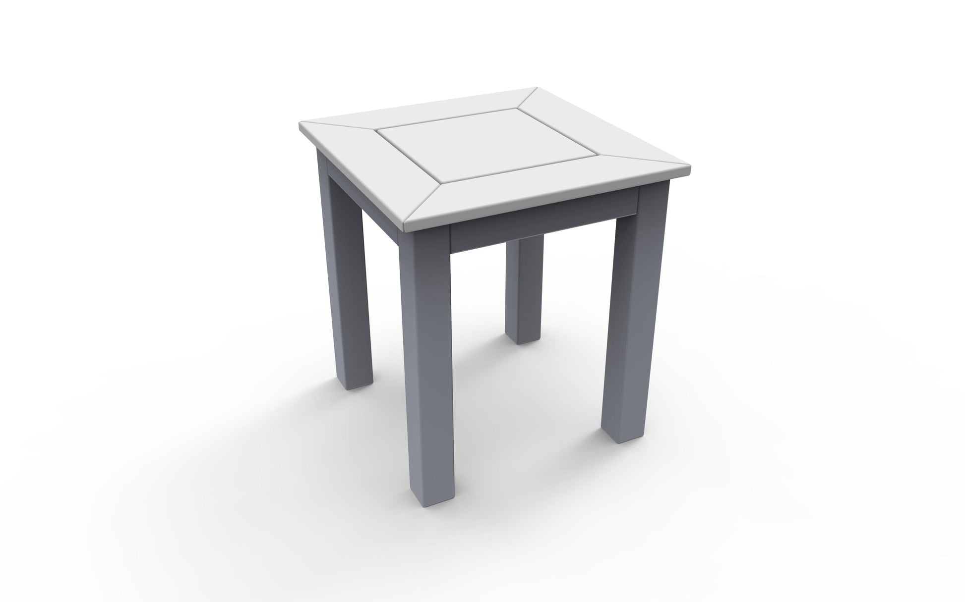 DEX 16" Square Side Table by Seaside Casual Outdoor Side Table Seaside Casual Furniture White 