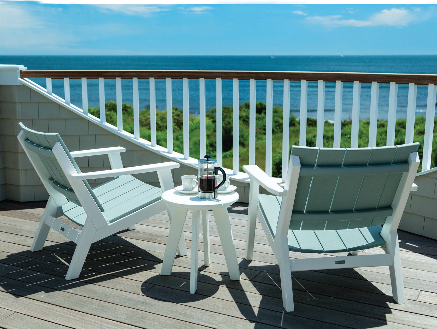 DEX 18" Round Side Table by Seaside Casual Outdoor Side Table Forever Wicker 