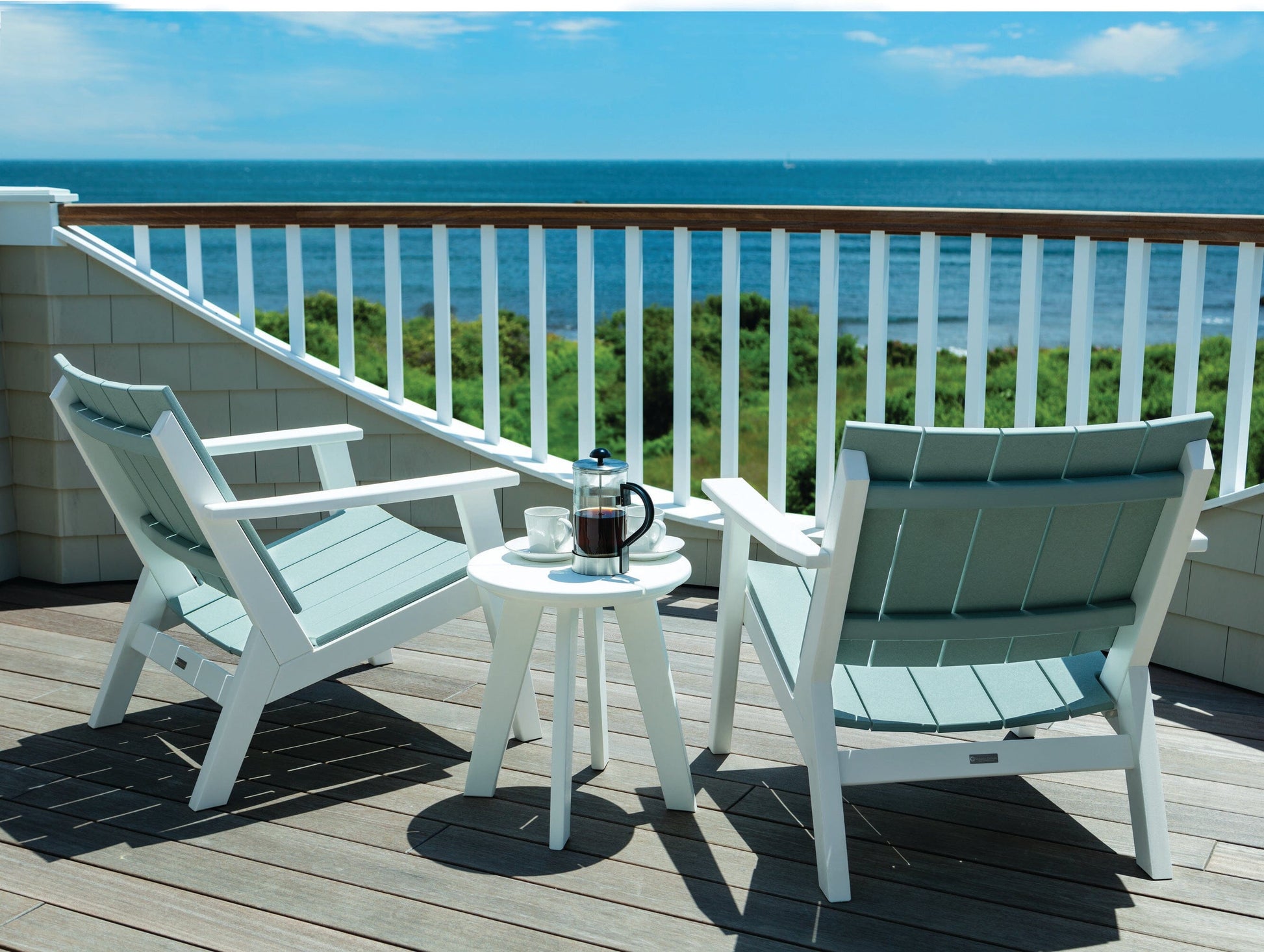 DEX 18" Round Side Table by Seaside Casual Outdoor Side Table Forever Wicker 