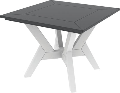 DEX 24" Corner Table by Seaside Casual Outdoor Side Table Seaside Casual Furniture Chestnut 