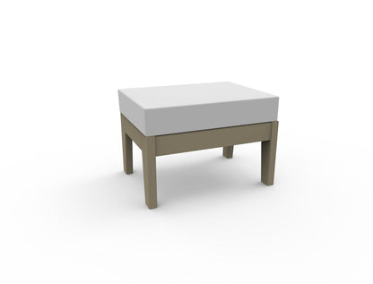 DEX 26" Ottoman (Cushion Included) by Seaside Casual Outdoor Ottoman Seaside Casual Furniture Natural 