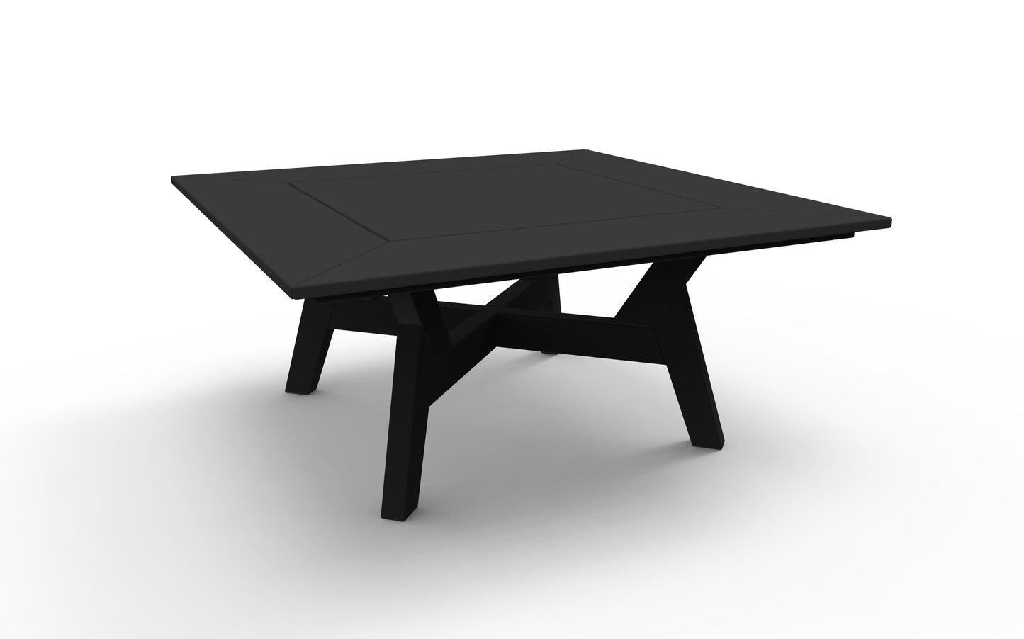 DEX 36" Square Chat Table by Seaside Casual Outdoor Chat Table Seaside Casual Furniture Black 
