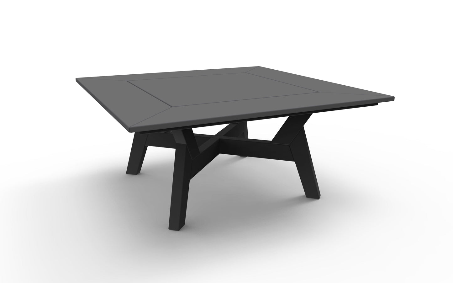 DEX 36" Square Chat Table by Seaside Casual Outdoor Chat Table Seaside Casual Furniture Charcoal 