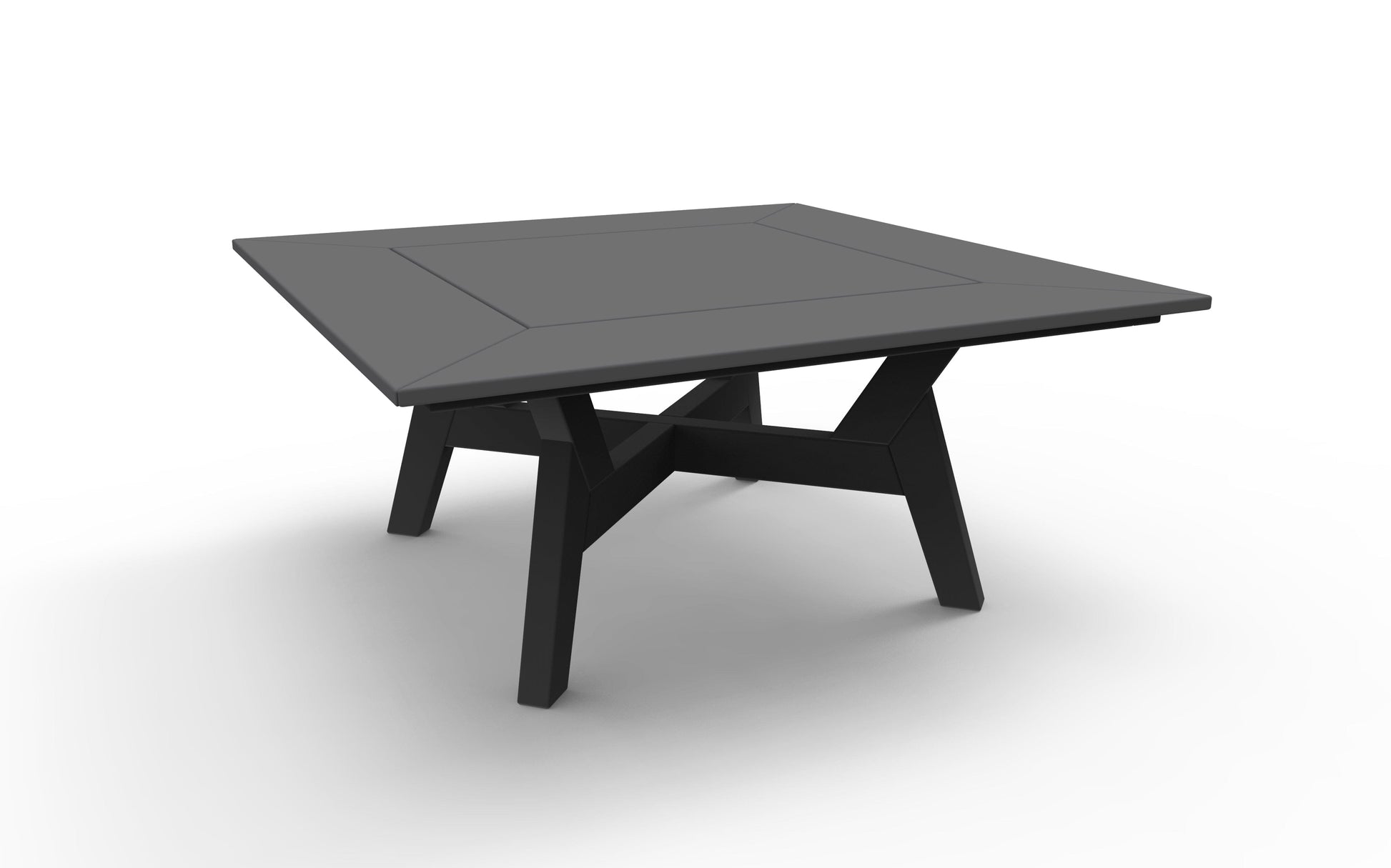 DEX 36" Square Chat Table by Seaside Casual Outdoor Chat Table Seaside Casual Furniture Charcoal 