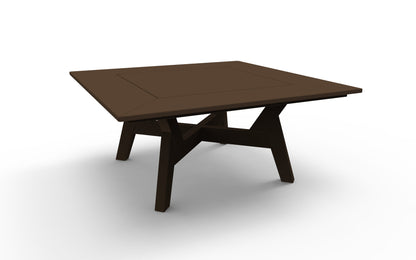 DEX 36" Square Chat Table by Seaside Casual Outdoor Chat Table Seaside Casual Furniture Chestnut 