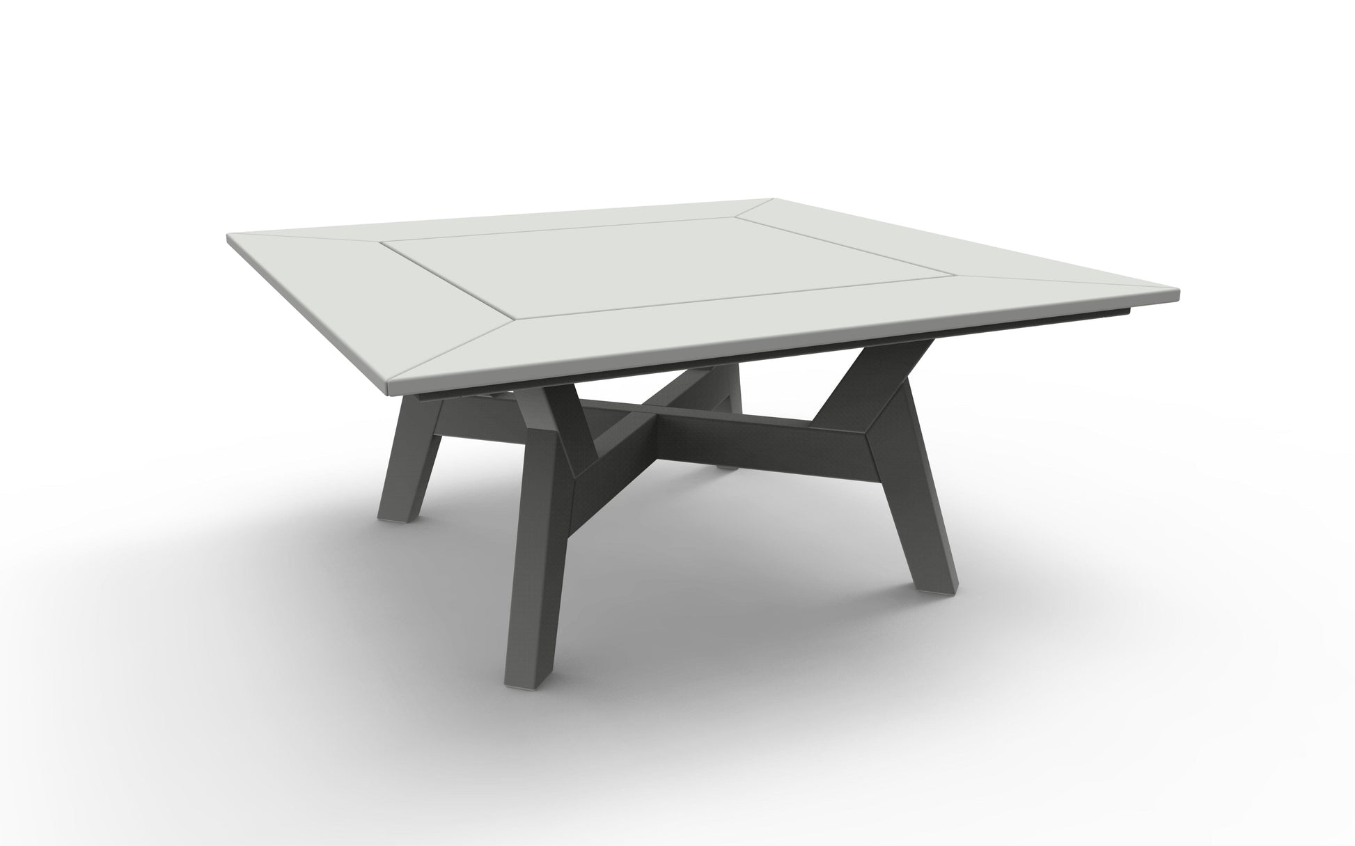 DEX 36" Square Chat Table by Seaside Casual Outdoor Chat Table Seaside Casual Furniture Gray 
