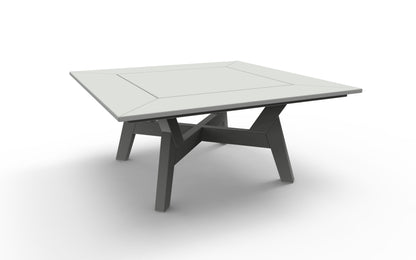 DEX 36" Square Chat Table by Seaside Casual Outdoor Chat Table Seaside Casual Furniture Gray 