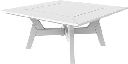DEX 36" Square Chat Table by Seaside Casual Outdoor Chat Table Seaside Casual Furniture Heathered-Teak 