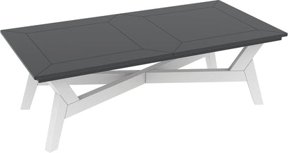 DEX 52" Coffee Table by Seaside Casual Outdoor Coffee Table Seaside Casual Furniture Heathered-Stone 