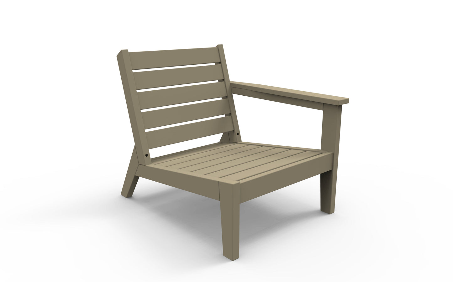 DEX Modular Lounge Chair Left (RAF) (Cushions Included) by Seaside Casual Outdoor Modular Seating Seaside Casual Furniture Natural 