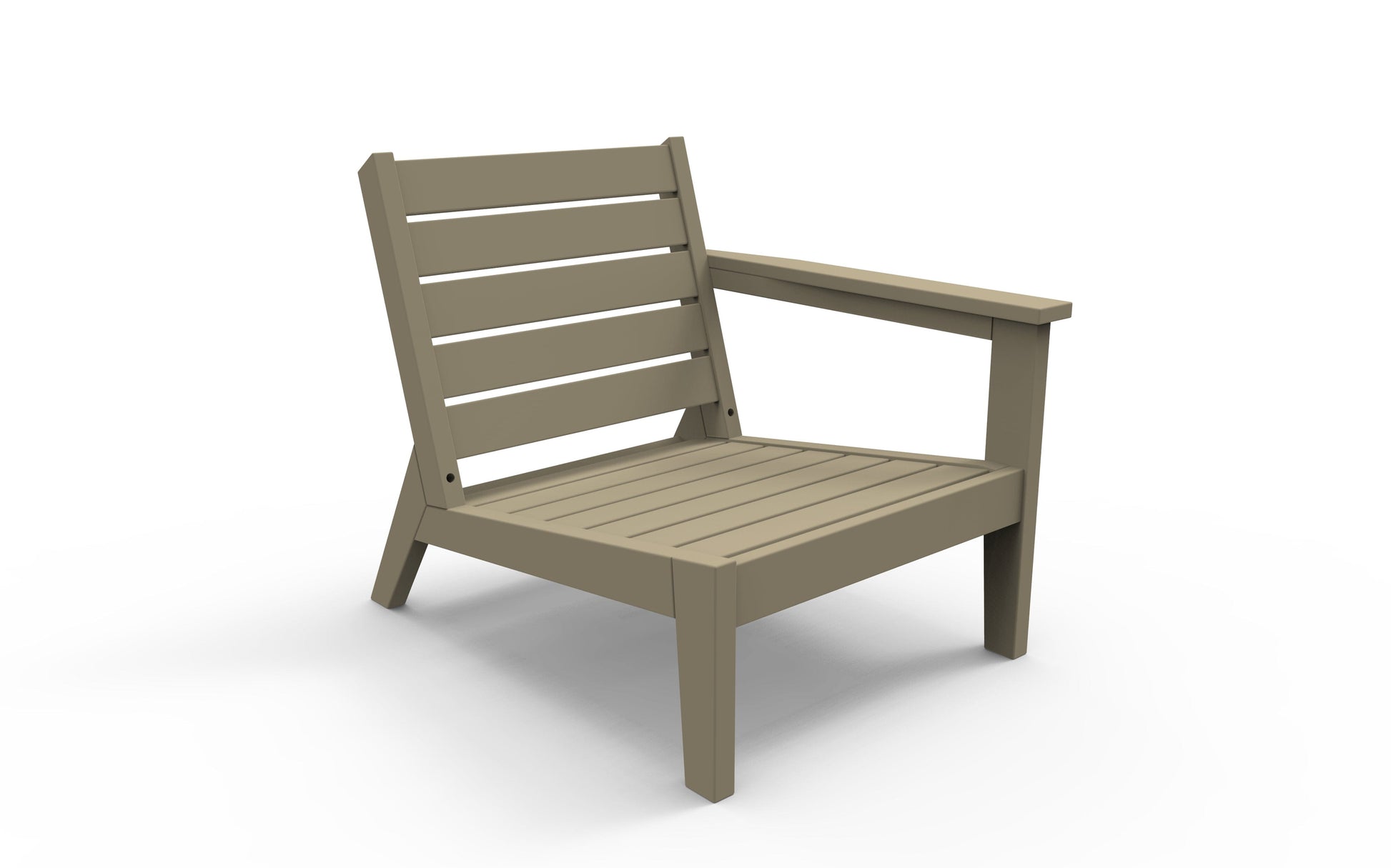 DEX Modular Lounge Chair Left (RAF) (Cushions Included) by Seaside Casual Outdoor Modular Seating Seaside Casual Furniture Natural 