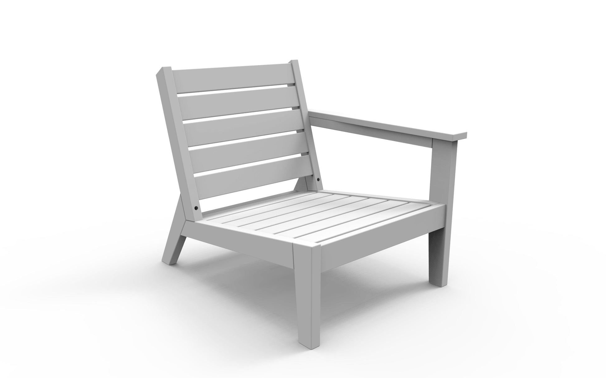 DEX Modular Lounge Chair Left (RAF) (Cushions Included) by Seaside Casual Outdoor Modular Seating Seaside Casual Furniture White 