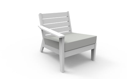 DEX Modular Lounge Chair Right (LAF) by Seaside Casual Outdoor Modular Seating Seaside Casual Furniture 