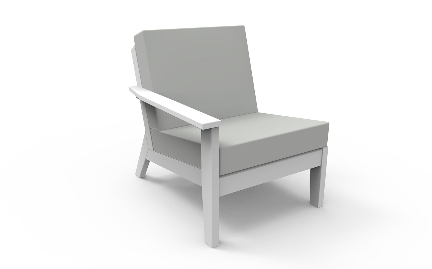 DEX Modular Lounge Chair Right (LAF) by Seaside Casual Outdoor Modular Seating Seaside Casual Furniture 