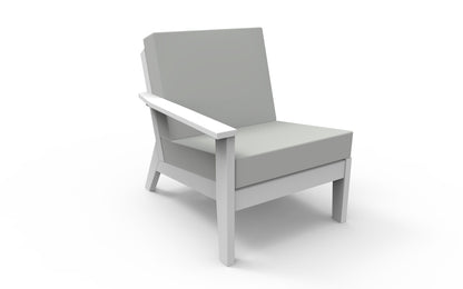 DEX Modular Lounge Chair Right (LAF) by Seaside Casual Outdoor Modular Seating Seaside Casual Furniture 