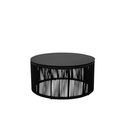 Skye Small Coffee Table (Round) - Gray Rope by DecoScape (3303-320)