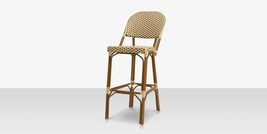 Paris Bar Side Chair - Cream & Chocolate by DecoScape (2203-172)