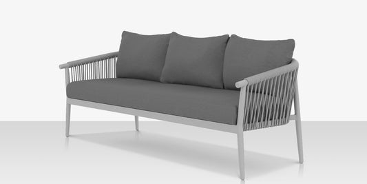 Vines Sofa - Kessler Silver Frame / Silver Rope by DecoScape (1035-103)