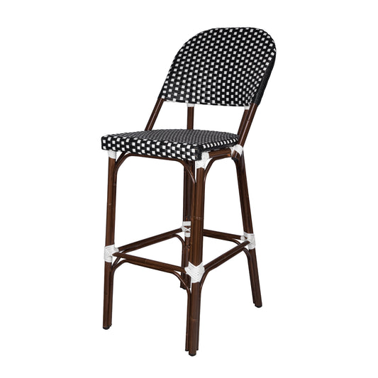 Paris Bar Side Chair - Black & White by DecoScape (2203-172)