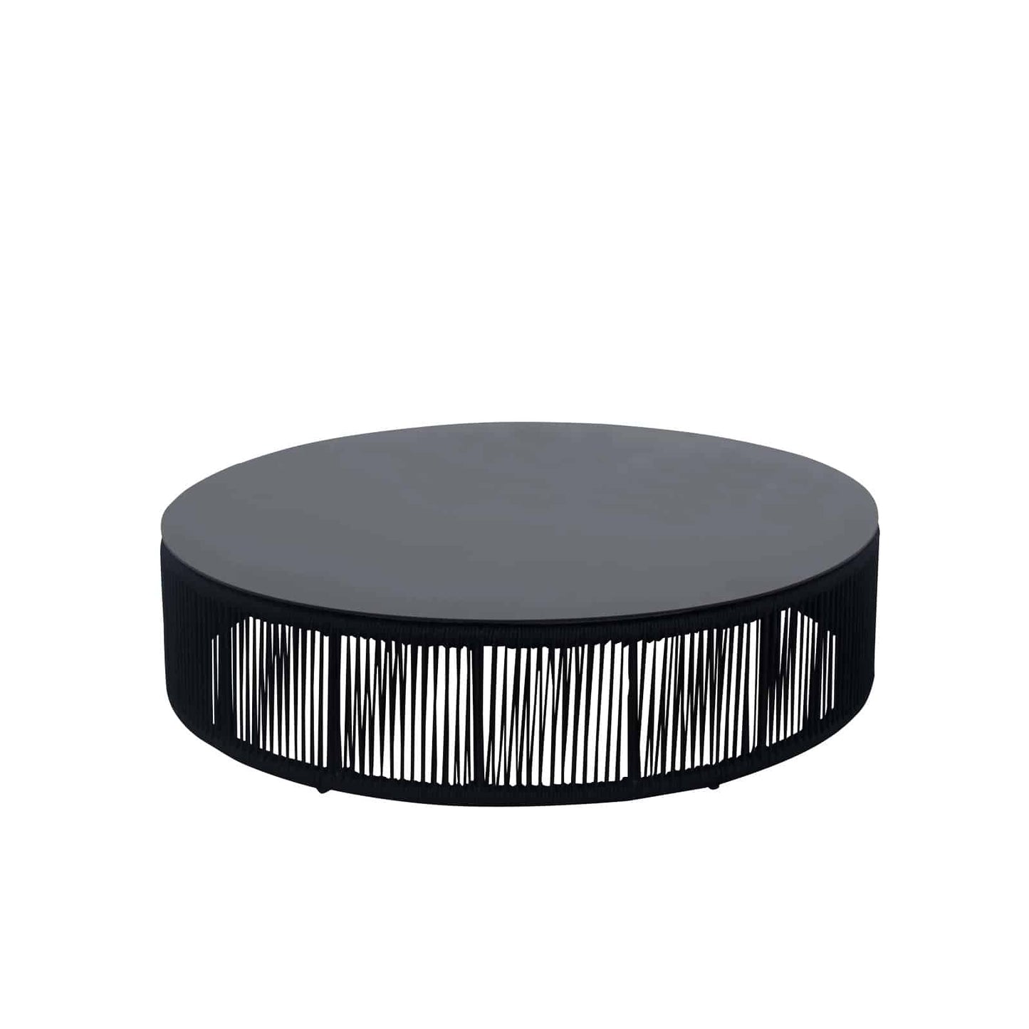Skye Coffee Table (Round) - Gray Rope by DecoScape (3303-321)