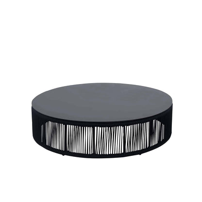 Skye Coffee Table (Round) - Gray Rope by DecoScape (3303-321)